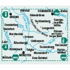 Wanderkarten Und Winterkarten|Wanderkarten Und Winterkarten^KOMPASS WANDERKARTEN-SET 863 MÜNSTER, OSNABRÜCK (2 KARTEN)