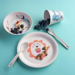 Discount PLATE + BOWL + CUP + CUTLERY SET VERY VERY AT HOME SET OF 4 - Campinggeschirr Campingtöpfe Und Campinggeschirr