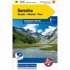 KUF SCHWEIZ WANDERKARTE 20 1 : 60 000 SURSELVA, DISENTIS - Wanderkarte Wanderkarten Und Winterkarten|Wanderkarten Und Winterkarten