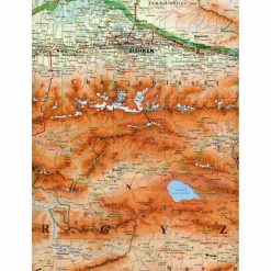 Best KYRGYZTAN GEOGRAPHICAL MAP 1 : 750 000 - Straßenkarte Straßenkarten|Straßenkarten