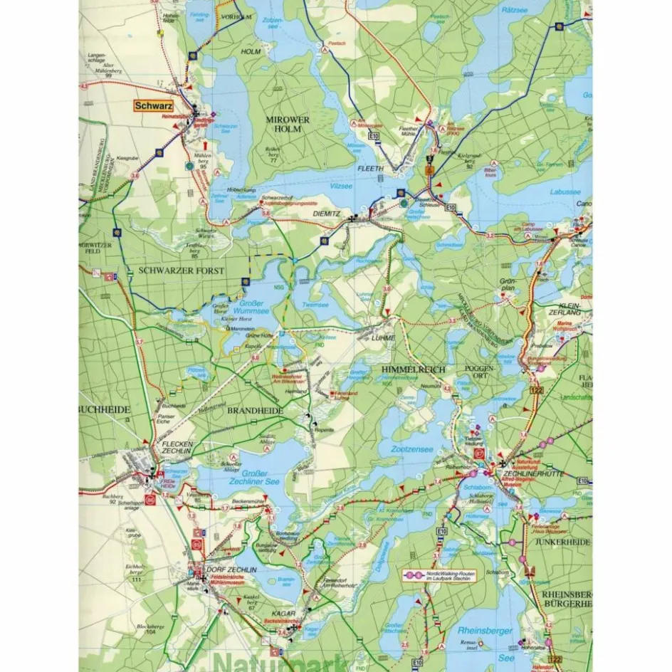 Outlet KYRITZ-RUPPINER HEIDE, WITTSTOCK/DOSSE, - Fahrradkarte Fahrradkarten|Fahrradkarten