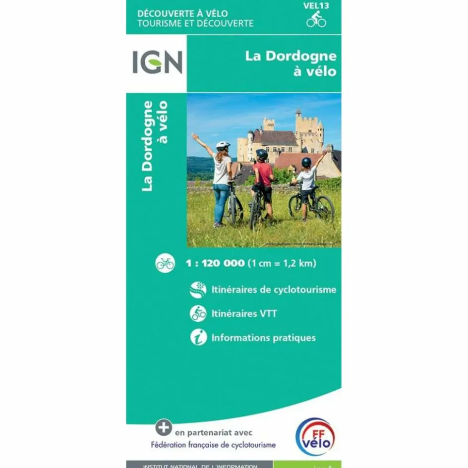 Best LA DORDOGNE - À VÉLO - DÉCOUVERTE À VÉLO TOURISTISCHE KARTE - Fahrradkarte Fahrradkarten|Fahrradkarten