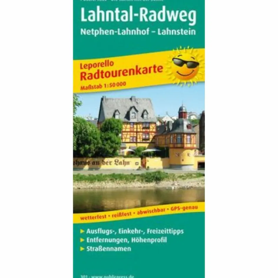 Fahrradkarten|Fahrradkarten^LAHNTAL-RADWEG 1 : 50 000 - Fahrradkarte