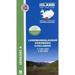 Hot LANDMANNALAUGAR - PORSMÖRK 1 : 100 000 - Wanderkarte Wanderkarten Und Winterkarten|Wanderkarten Und Winterkarten