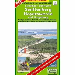 Fahrradkarten|Wanderkarten Und Winterkarten^LAUSITZER SEENLAND, SENFTENBERG, HOYERSWERDA - Wanderkarte