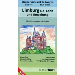 Wanderkarten Und Winterkarten|Wanderkarten Und Winterkarten^LIMBURG A.D. LAHN UND UMGEBUNG 1 : 25 000 - Wanderkarte