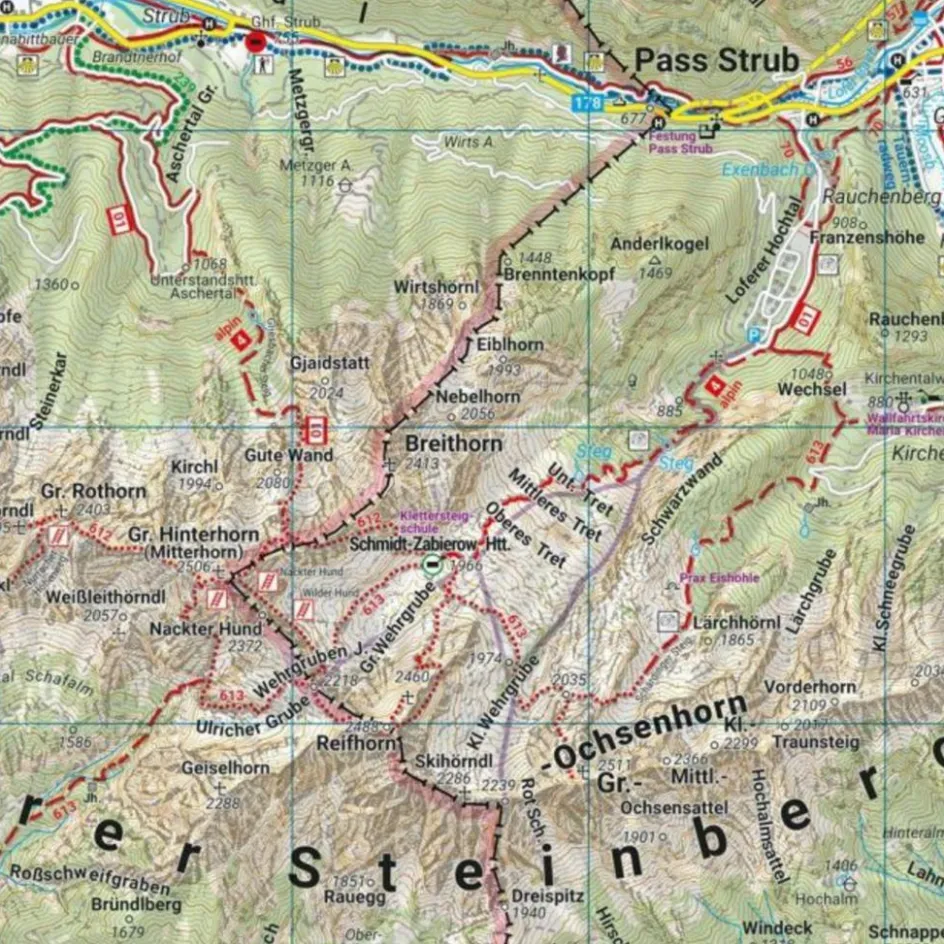 Sale LOFERER UND LEOGANGER STEINBERGE, WANDER-, RAD- UND FREIZEIT - Wanderkarte Wanderkarten Und Winterkarten|Wanderkarten Und Winterkarten