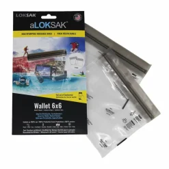 Loksak Smartphone-Zubehör Und Elektronik-Zubehör|Wasserdicht Verpackt^A 6X6 WALLET (15.9X13.3 CM) 2 STÜCK, BRIEFTASCHE - Wertsachenaufbewahrung