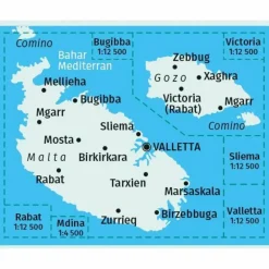 Straßenkarten|Straßenkarten^MALTA, GOZO 1:25 000 - Straßenkarte