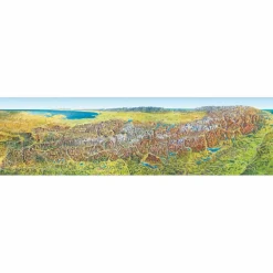 Wandkarten Und Poster^MARCO POLO DAS GROßE ALPEN PANORAMA SOMMER, PLANO IN HÜLSE - Wand Karte