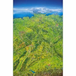 New MARCO POLO DAS GROßE DEUTSCHLAND PANORAMA - Wand Karte Wandkarten Und Poster