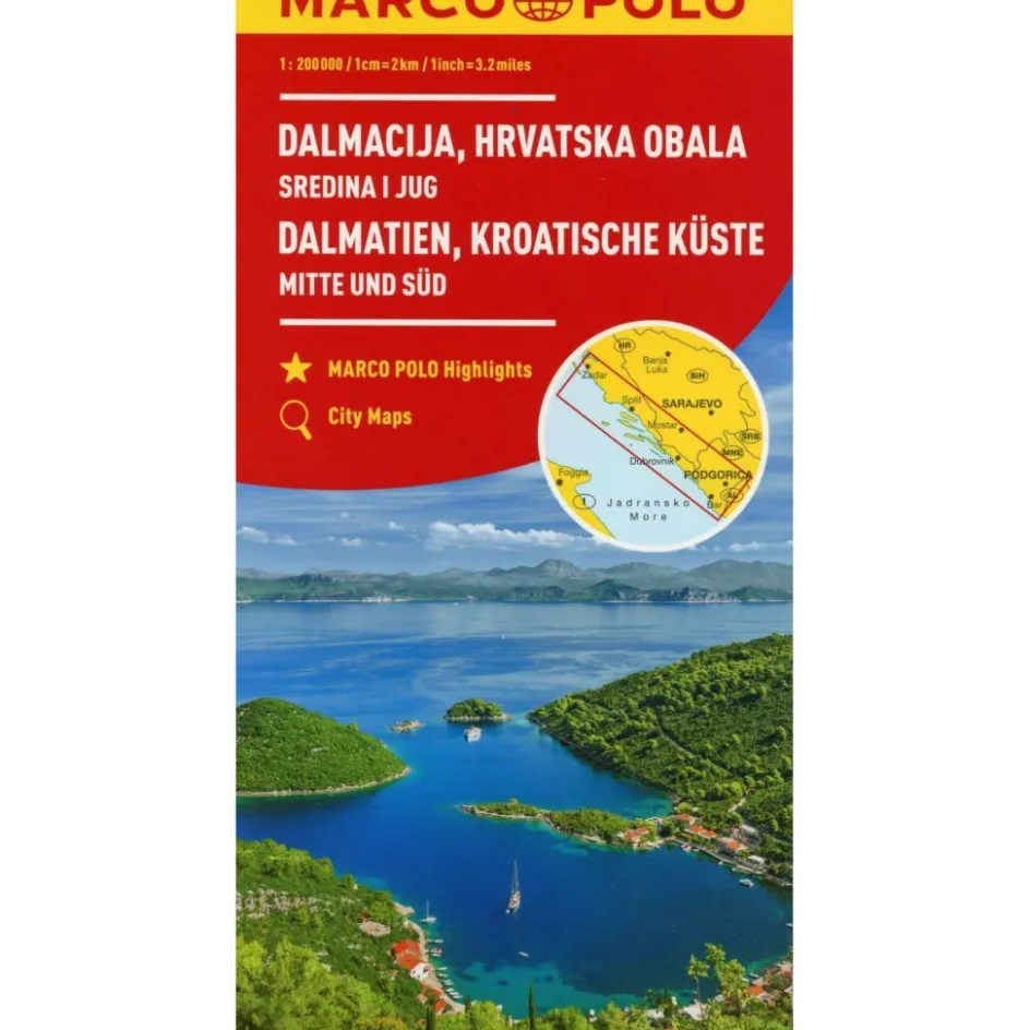 Straßenkarten|Straßenkarten^MARCO POLO KARTE KROATISCHE KÜSTE MITTE - Straßenkarte