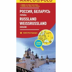 Best MARCO POLO LÄNDERKARTE RUSSLAND, UKRAINE - Straßenkarte Straßenkarten|Straßenkarten