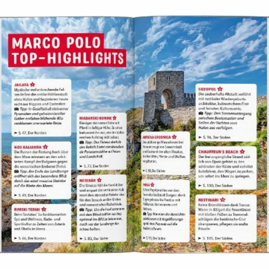 Outlet MARCO POLO REISEFÜHRER BULGARISCHE SCHWARZMEERKÜSTE Reiseführer Südosteuropa