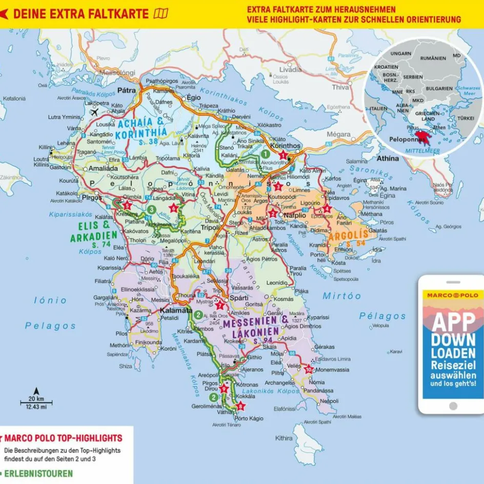 Reiseführer Südosteuropa^MARCO POLO REISEFÜHRER PELOPONNES