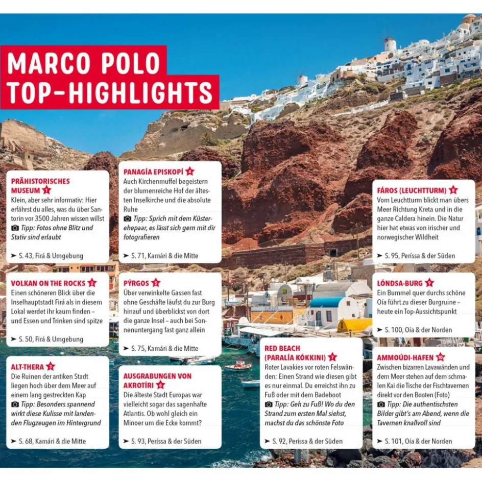 New MARCO POLO REISEFÜHRER SANTORIN Reiseführer Südosteuropa
