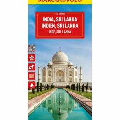 Outlet MARCO POLO REISEKARTE INDIEN, SRI LANKA 1:2,5 MIO. - Straßenkarte Straßenkarten|Straßenkarten