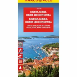 Straßenkarten|Straßenkarten^MARCO POLO REISEKARTE KROATIEN, SERBIEN, BOSNIEN - Straßenkarte