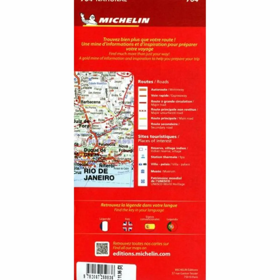 Sale MICHELIN BRASILIEN - Straßenkarte Straßenkarten|Straßenkarten