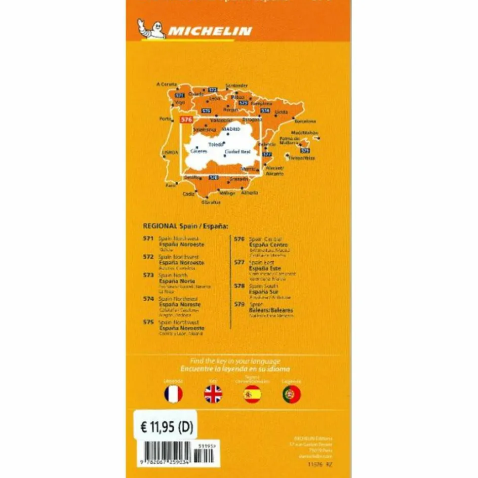 Sale MICHELIN ESTREMADURA, KASTILIEN-LA MANCHA, MADRID - Straßenkarte Straßenkarten|Straßenkarten