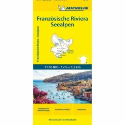 Clearance MICHELIN FRANZÖSISCHE RIVIERA - SEEALPEN - Straßenkarte Straßenkarten|Straßenkarten