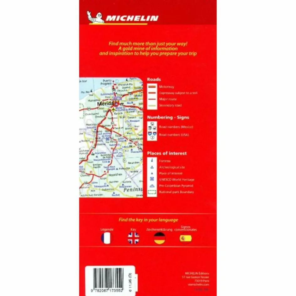 Best MICHELIN MEXIKO - Straßenkarte Straßenkarten|Straßenkarten