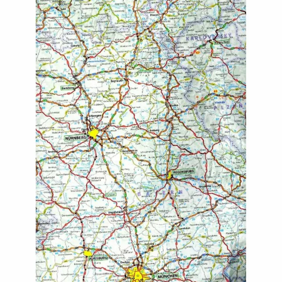 Straßenkarten|Straßenkarten^MICHELIN MITTELEUROPA STRAßEN- UND TOURISMUSKARTE 1:1000.000 - Straßenkarte