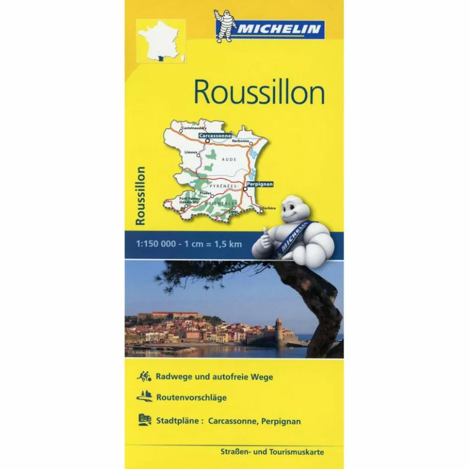 Discount MICHELIN ROUSSILLON - Straßenkarte Straßenkarten|Straßenkarten