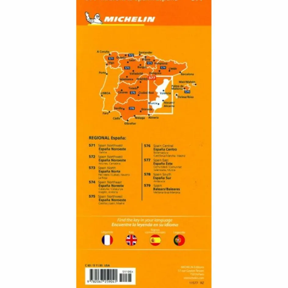 Hot MICHELIN VALENCIA, MURCIA - Straßenkarte Straßenkarten|Straßenkarten