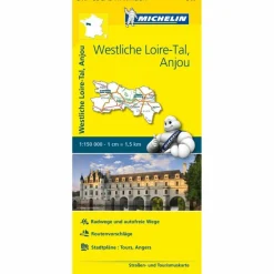 Discount MICHELIN WESTLICHES LOIRETAL - ANJOU - Straßenkarte Straßenkarten|Straßenkarten