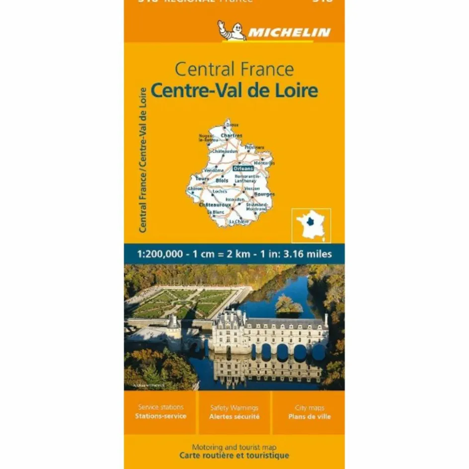 Online MICHELIN ZENTRALFRANKREICH - Straßenkarte Straßenkarten|Straßenkarten