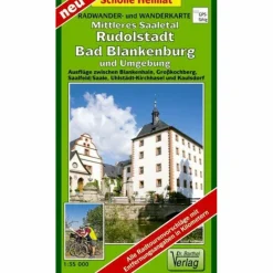 Hot MITTLERES SAALETAL, RUDOLSTADT, BAD BLAN - Wanderkarte Fahrradkarten|Wanderkarten Und Winterkarten