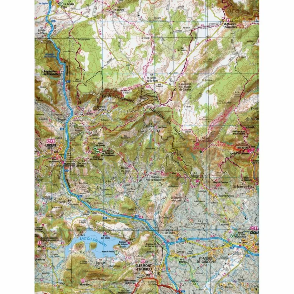 Straßenkarten|Straßenkarten^MONTPELLIER.NÎMES.BÉZIERS 1:100 000 - Karte