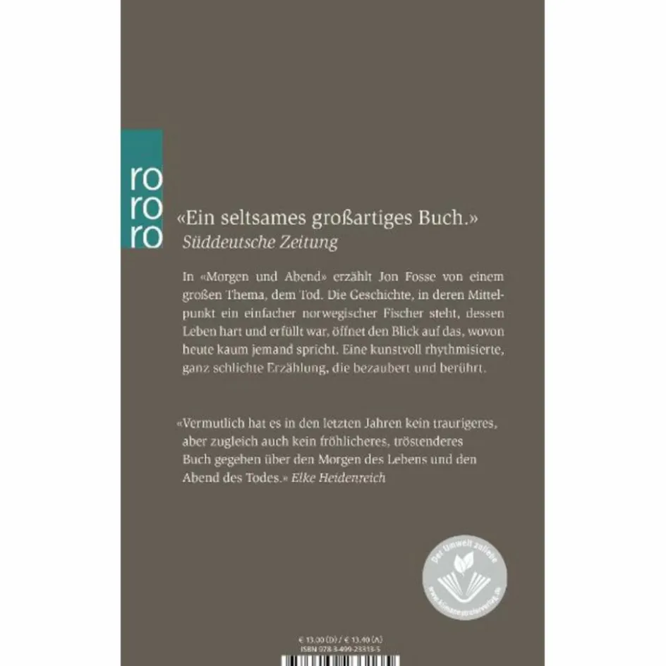 Romane^MORGEN UND ABEND - Roman