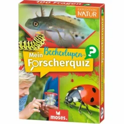 Kinder Moses Verlag Kinderreisespiele Und Spielzeug^MEIN BECHERLUPEN-FORSCHERQUIZ - Reisespiel