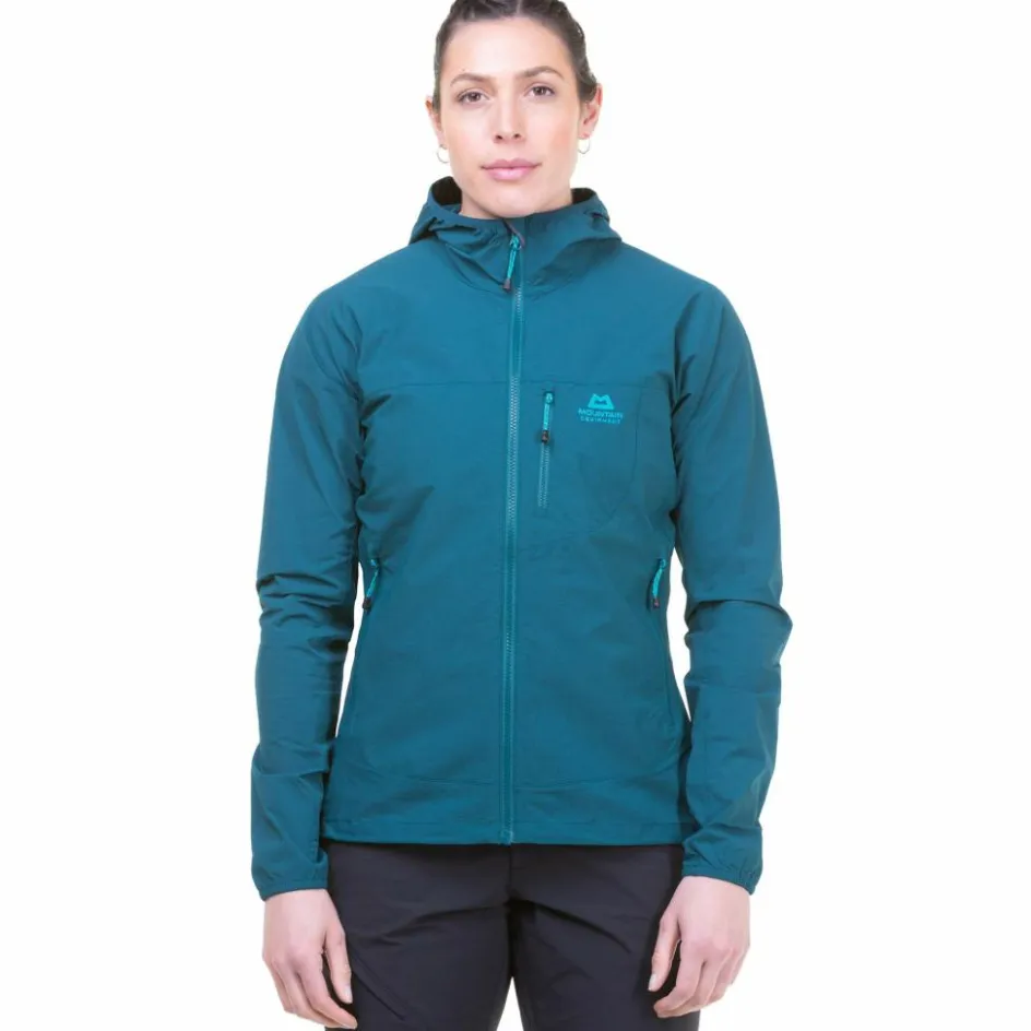 Damen Mountain Equipment Outdoorjacken^ECHO HOODED W'S JACKET Damen - Softshelljacke