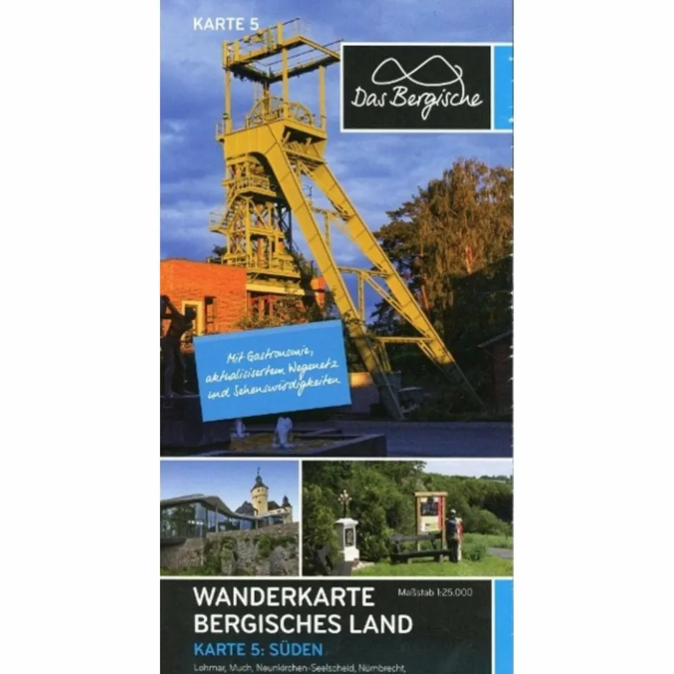 Outlet NATURPARK BERGISCHES LAND #5 1:25.000 - Wanderkarte Wanderkarten Und Winterkarten|Wanderkarten Und Winterkarten