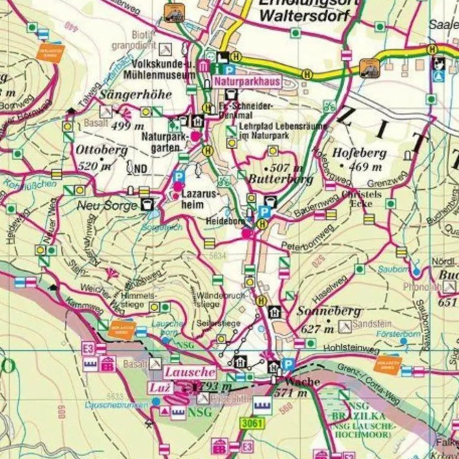Hot NATURPARK ZITTAUER GEBIRGE - LUZICKE HORY Fahrradkarten|Wanderkarten Und Winterkarten