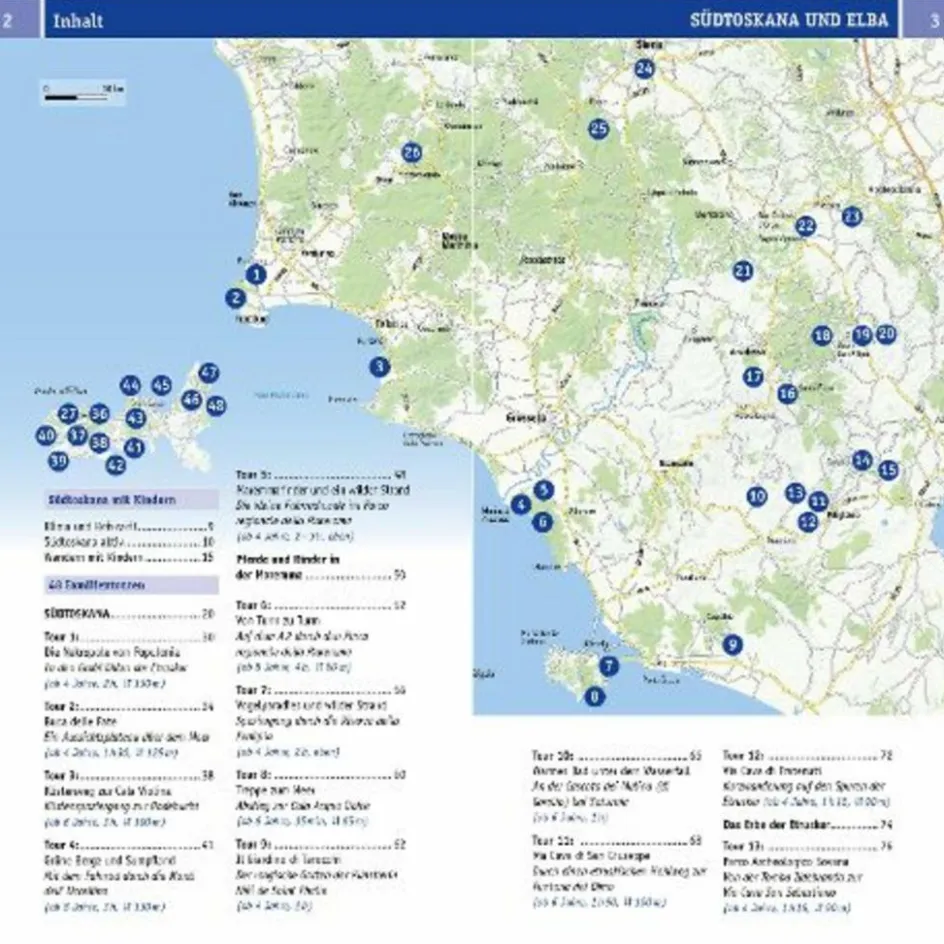 Reiseführer Südeuropa^NATURZEIT MIT KINDERN: SÜDTOSKANA UND ELBA - Reiseführer