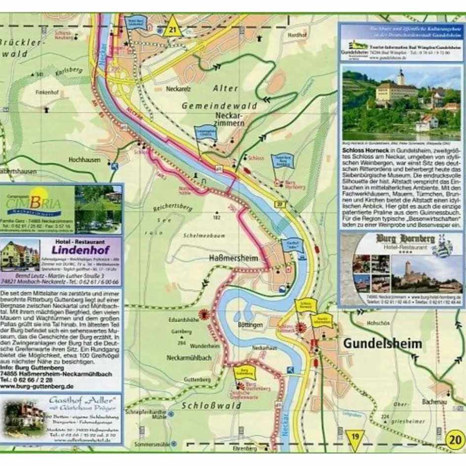 Fahrradkarten|Fahrradkarten^NECKARTAL-RADWEG 1 : 50 000 - Fahrradkarte