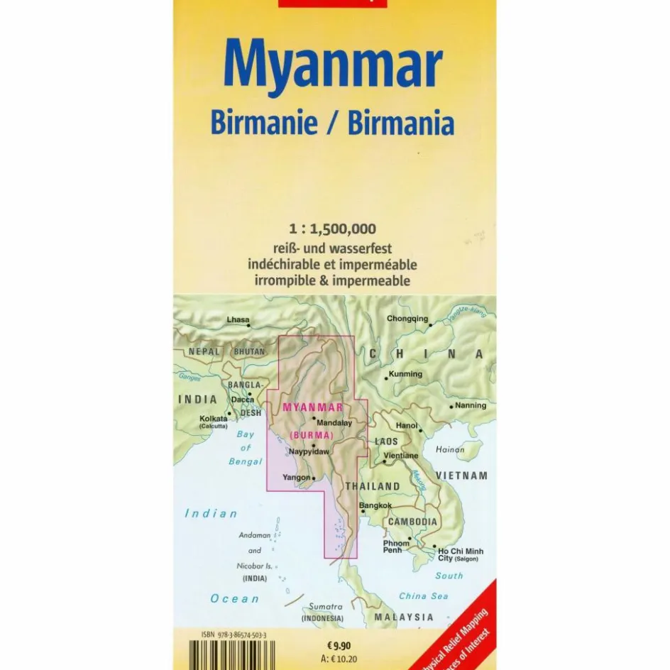 Discount NELLES MAPS MYANMAR - Wanderkarte Wanderkarten Und Winterkarten|Wanderkarten Und Winterkarten