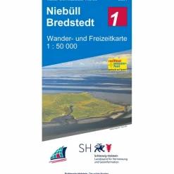 Sale NIEBÜLL - BREDSTEDT  WANDER- UND FREIZEITKARTE 1:50 000 - Wanderkarte Wanderkarten Und Winterkarten|Wanderkarten Und Winterkarten