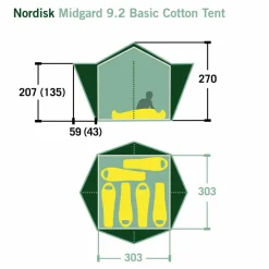 Sale MIDGARD 9.2 TECHNICAL COTTON TENT - Tipi Familienzelte