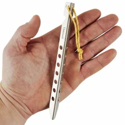 New TITANIUM V-PEG 9G, 16,5 CM (2 STK) - Zeltheringe Zeltzubehör
