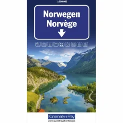 Straßenkarten|Straßenkarten^NORWEGEN STRASSENKARTE 1:750 000