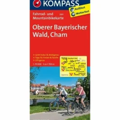 New OBERER BAYERISCHER WALD - CHAM 1 : 70 00 - Fahrradkarte Fahrradkarten|Fahrradkarten
