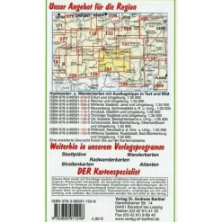 Sale OBERES SAALETAL, SAALFELD, HOHENWARTETAL - Wanderkarte Fahrradkarten|Wanderkarten Und Winterkarten