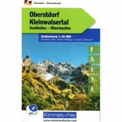 Fahrradkarten|Wanderkarten Und Winterkarten^OBERSTORF KLEINWALSERTAL NR. 01 OUTDOORKARTE DEUTSCHLAND - Karte