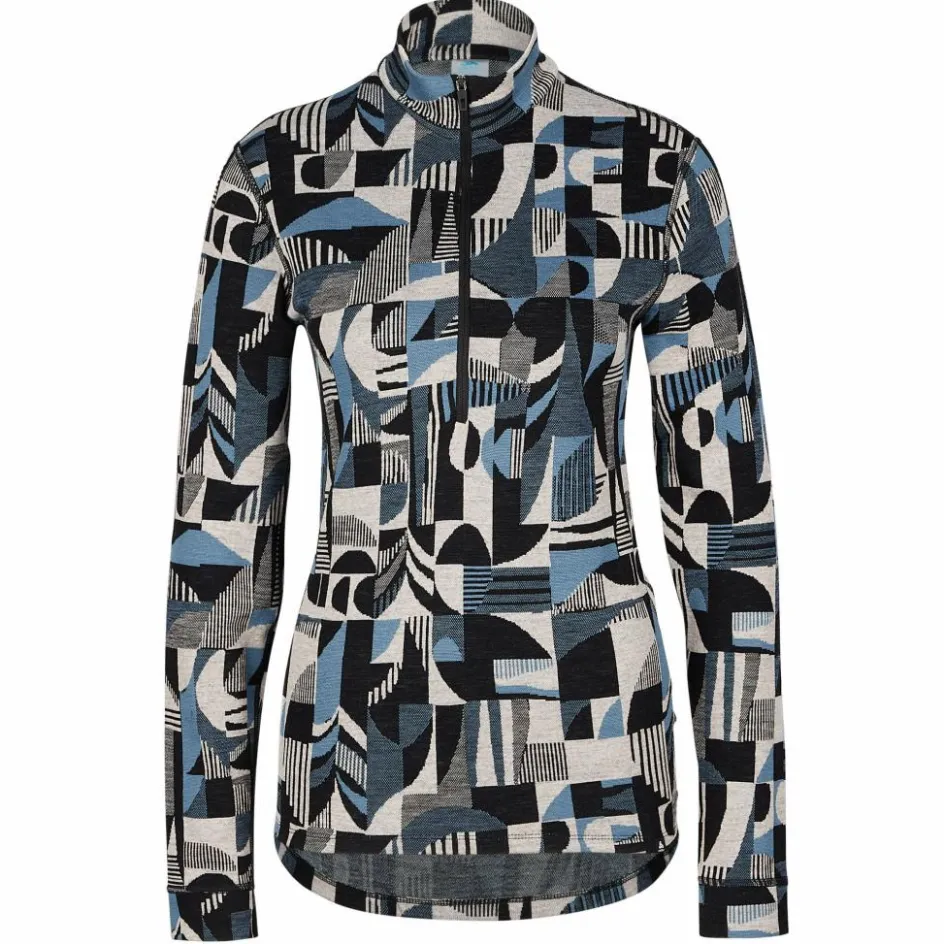 Clearance MERINO HERITAGE BL TOP TURTLE NECK L/S HALF ZIP Damen - Funktionsunterwäsche Damen Funktionsunterwäsche