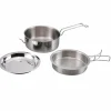 Hot EDELSTAHLKOCHSET SNAP-PACK - Geschirrset Campingtöpfe Und Campinggeschirr